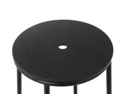 Normann Copenhagen Circa stool, black steel - black oak
