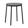 Normann Copenhagen Circa stool, black steel - black aluminium