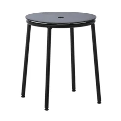 Normann Copenhagen Circa stool, black steel - black aluminium