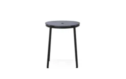 Normann Copenhagen Circa stool, black steel - black aluminium