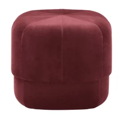 Normann Copenhagen Circus pouf, small, dark red velour