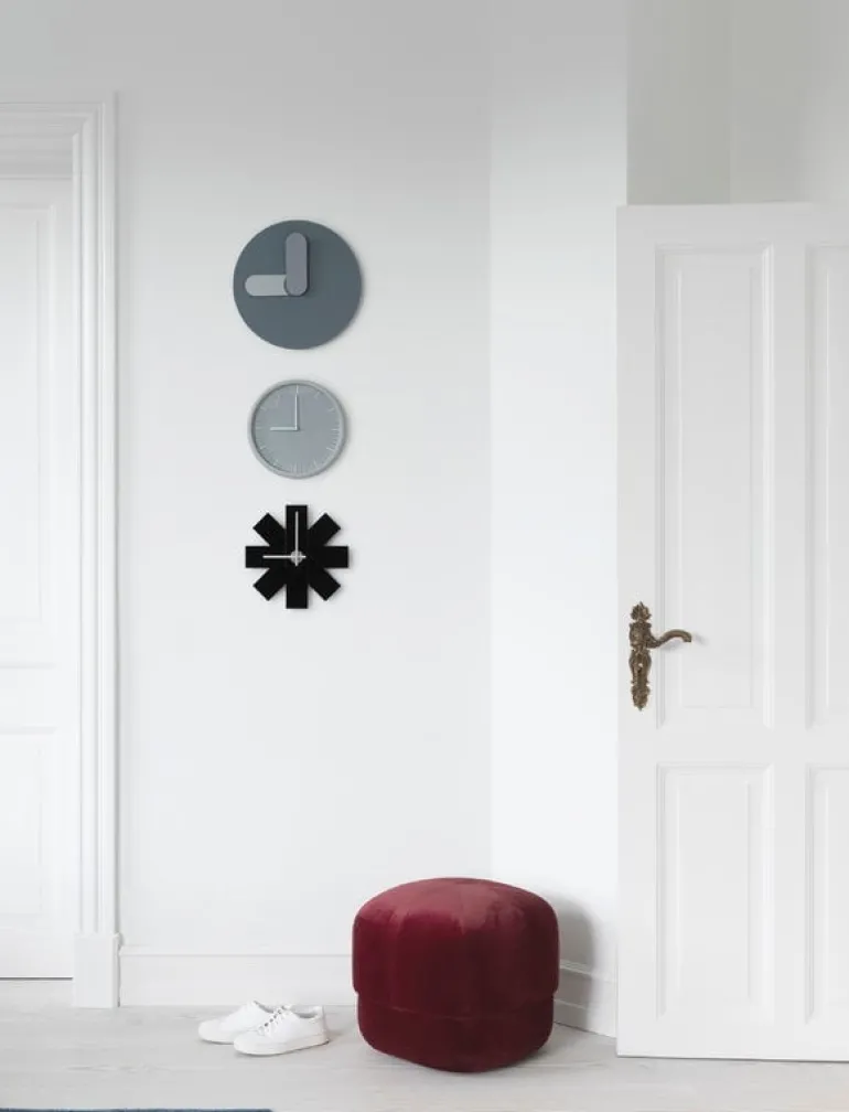 Normann Copenhagen Circus pouf, small, dark red velour