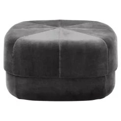 Normann Copenhagen Circus pouf, large, grey velour