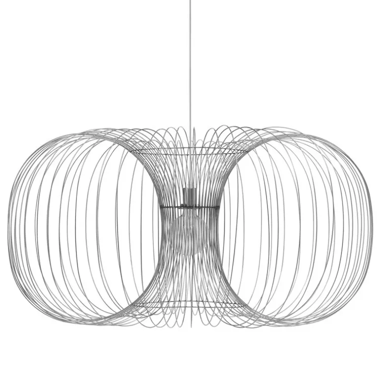 Normann Copenhagen Coil pendant, 110 cm, stainless steel