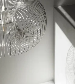 Normann Copenhagen Coil pendant, 76 cm, stainless steel