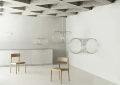 Normann Copenhagen Coil pendant, 76 cm, stainless steel