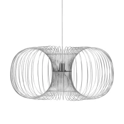 Normann Copenhagen Coil pendant, 90 cm, stainless steel