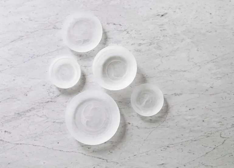 Normann Copenhagen Cosmic glass plate, 16 cm, white