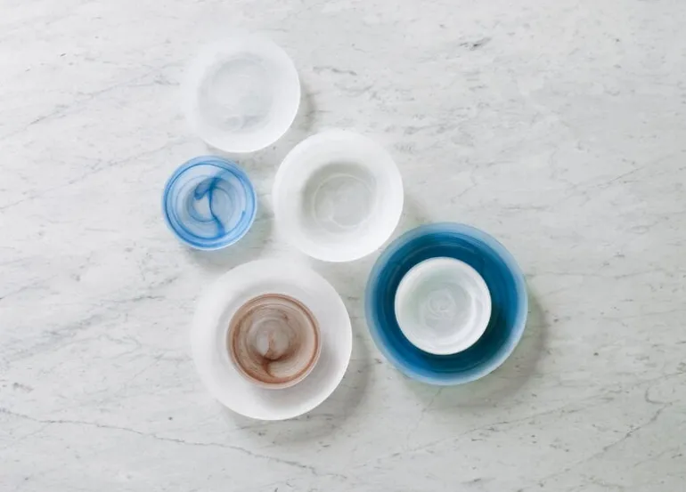 Normann Copenhagen Cosmic glass plate, 16 cm, white