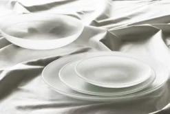 Normann Copenhagen Cosmic deep glass plate, 22 cm, white