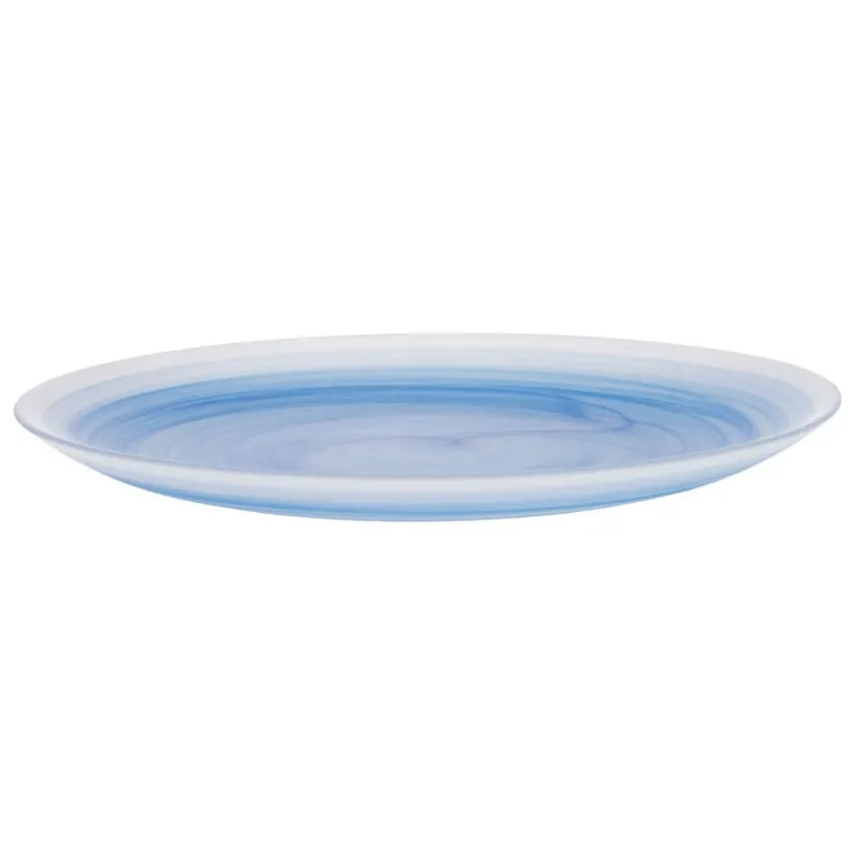 Normann Copenhagen Cosmic glass plate, 27 cm, blue