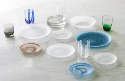 Normann Copenhagen Cosmic glass plate, 16 cm, blue