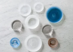 Normann Copenhagen Cosmic glass plate, 16 cm, blue