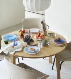 Normann Copenhagen Cosmic deep glass plate, 22 cm, blue