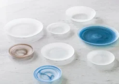 Normann Copenhagen Cosmic glass plate, 16 cm, brown