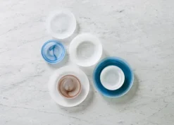 Normann Copenhagen Cosmic glass plate, 21 cm, brown