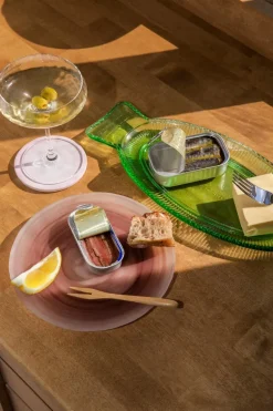 Normann Copenhagen Cosmic glass plate, 21 cm, brown