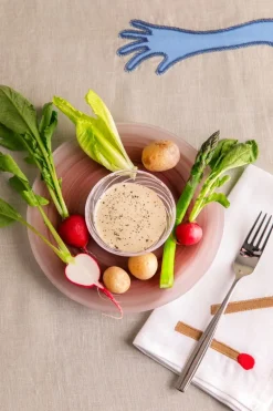 Normann Copenhagen Cosmic glass plate, 21 cm, brown