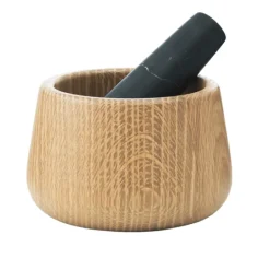Normann Copenhagen Craft Mortar and Pestle, black