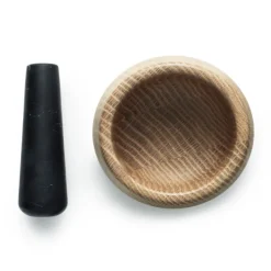 Normann Copenhagen Craft Mortar and Pestle, black