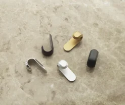 Normann Copenhagen Curve mini hook, 2 pcs, silver