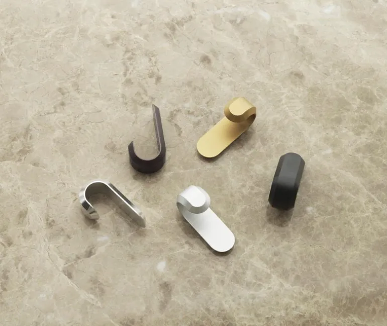 Normann Copenhagen Curve mini hook, 2 pcs, silver