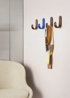 Normann Copenhagen Curve hook, walnut