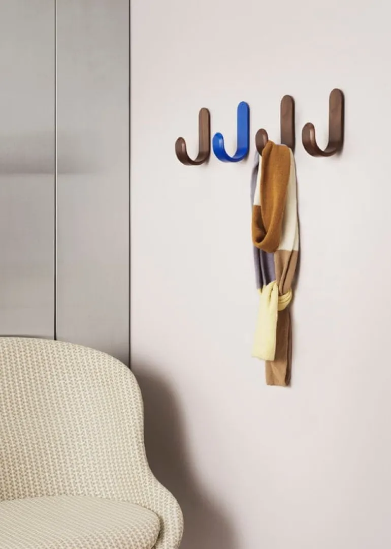 Normann Copenhagen Curve hook, walnut
