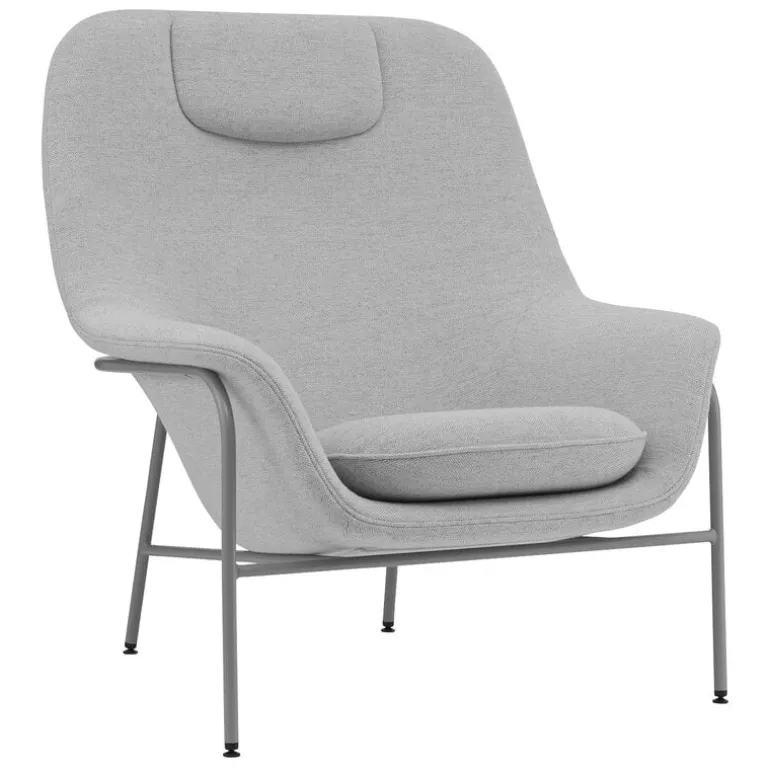 Normann Copenhagen Drape lounge chair, headr., Hallingdal 110 - grey