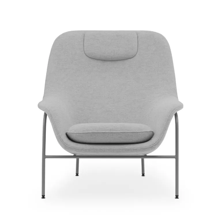 Normann Copenhagen Drape lounge chair, headr., Hallingdal 110 - grey
