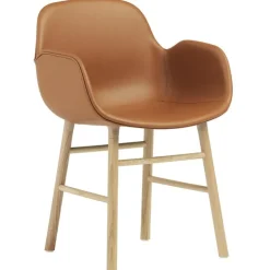 Normann Copenhagen Form armchair, oak - brandy leather Ultra