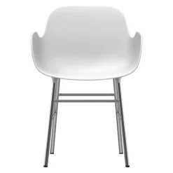 Normann Copenhagen Form armchair, chrome - white