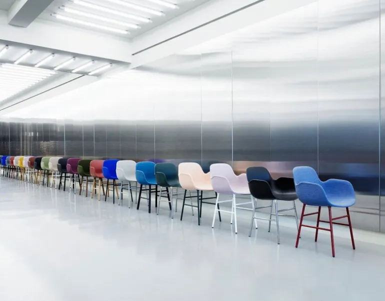 Normann Copenhagen Form armchair, black steel - Synergy 16