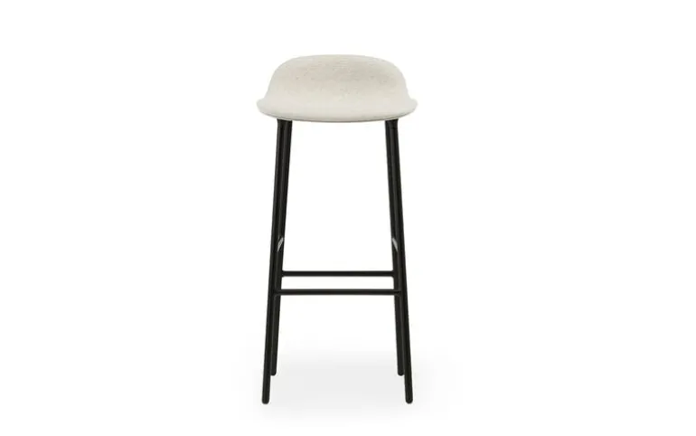 Normann Copenhagen Form bar stool, 75 cm, black steel - Main Line Flax 20