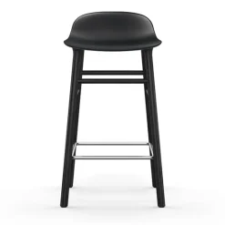 Normann Copenhagen Form bar stool, 65 cm, black - black oak