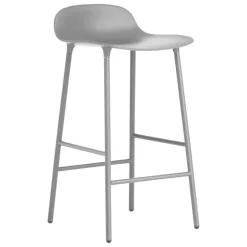 Normann Copenhagen Form bar stool, 65 cm, grey steel - grey