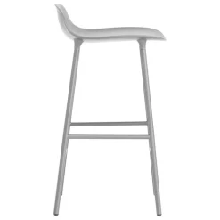 Normann Copenhagen Form bar stool, 65 cm, grey steel - grey