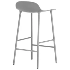 Normann Copenhagen Form bar stool, 65 cm, grey steel - grey