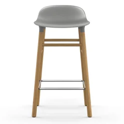 Normann Copenhagen Form bar stool, 65 cm, grey - oak