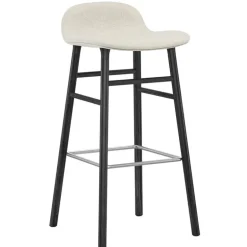 Normann Copenhagen Form bar stool, 75 cm, black oak - Main Line Flax 20