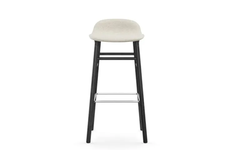 Normann Copenhagen Form bar stool, 75 cm, black oak - Main Line Flax 20