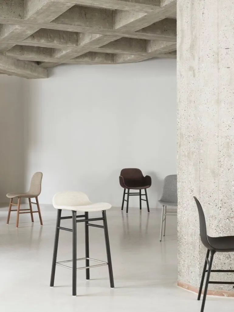 Normann Copenhagen Form bar stool, 65 cm, black oak - Synergy 16