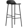 Normann Copenhagen Form bar stool, 75 cm, black steel - black