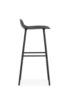 Normann Copenhagen Form bar stool, 75 cm, black steel - black