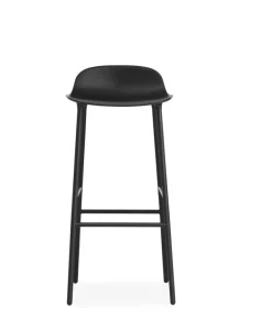 Normann Copenhagen Form bar stool, 75 cm, black steel - black