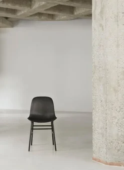Normann Copenhagen Form chair, black steel - brandy leather Ultra