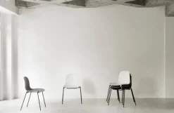 Normann Copenhagen Form chair, stacking, black steel - grey