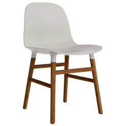 Normann Copenhagen Form chair, warm grey - walnut
