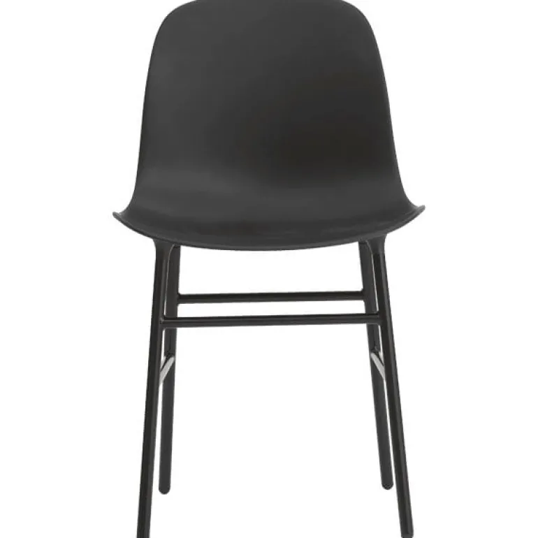 Normann Copenhagen Form chair, black steel - black