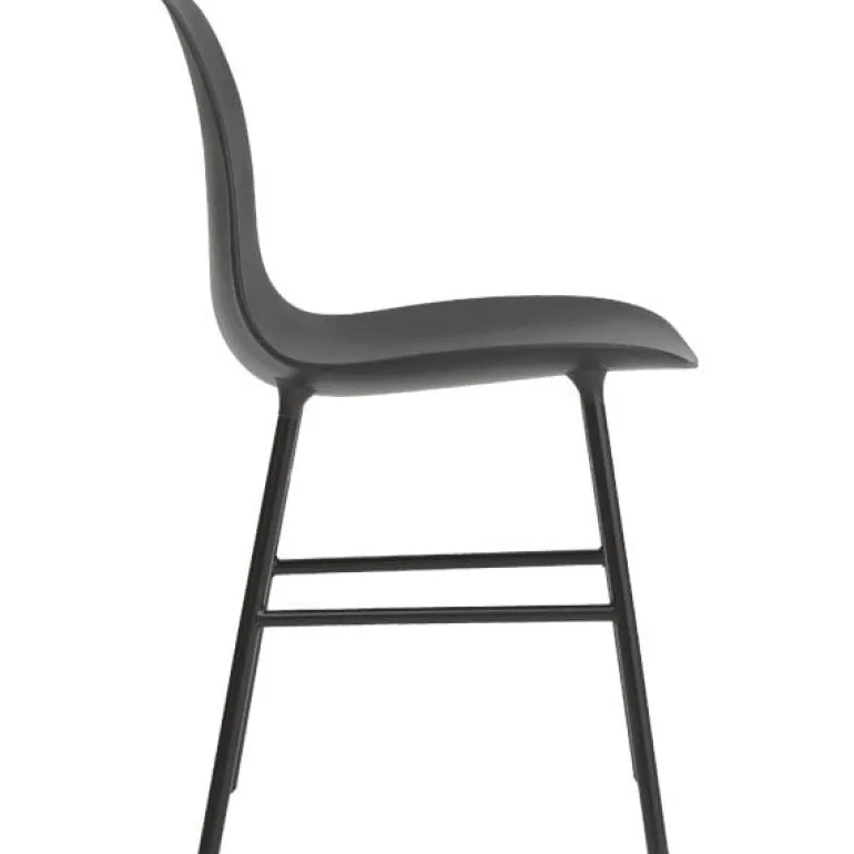 Normann Copenhagen Form chair, black steel - black